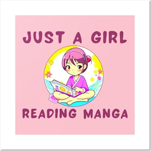 Manga anime girl Posters and Art